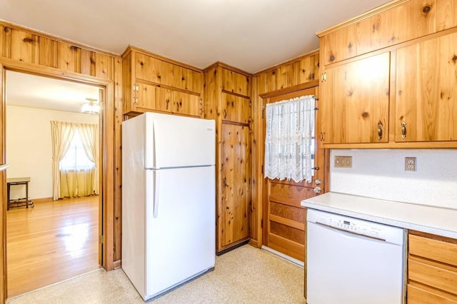 kitchen with white appliances