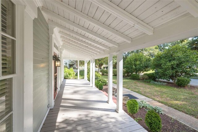 150 E Main St, Rutledge, GA 30663 - view of patio featuring covered porch