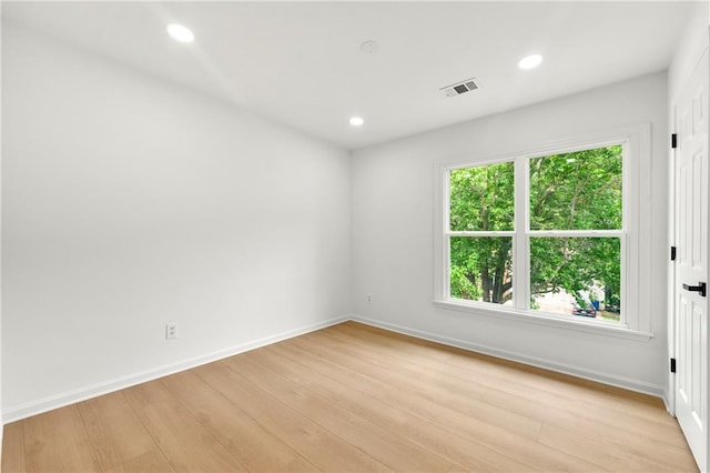 3684 Clearbrooke Way, Duluth, GA 30097 - unfurnished room with light wood-type flooring, recessed lighting, and baseboards