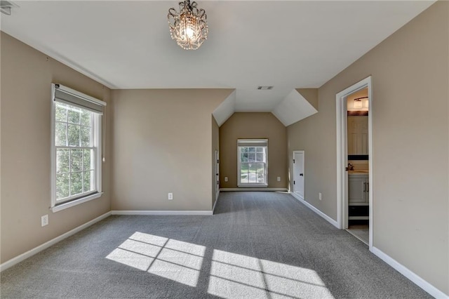 1723 Woodbow Path, Dacula, GA 30019 - bonus room featuring carpet, healthy amount of natural light, and vaulted ceiling