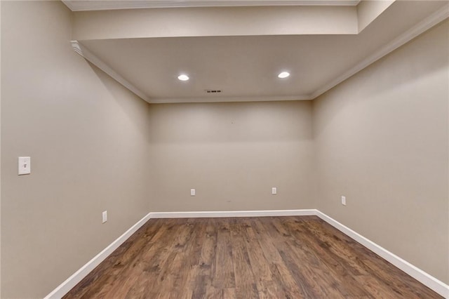 1723 Woodbow Path, Dacula, GA 30019 - empty room featuring dark wood finished floors and recessed lighting