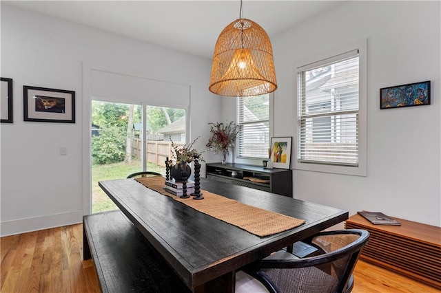 210 Locust St NE, Atlanta, GA 30317 - dining space with light wood-type flooring and baseboards