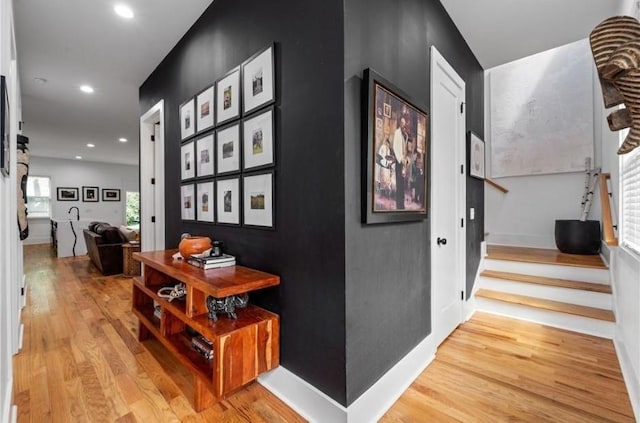 210 Locust St NE, Atlanta, GA 30317 - corridor featuring recessed lighting and wood finished floors