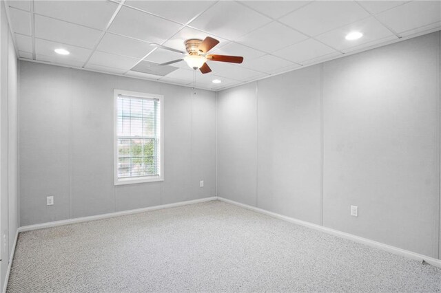 empty room featuring crown molding, carpet flooring, baseboards, and french doors