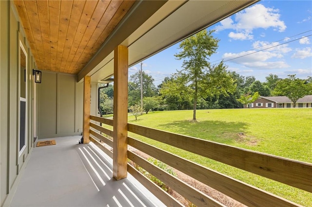 6142 Hutchins Dr, Buford, GA 30518 - balcony with view of wooded area
