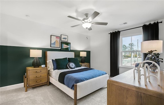 108 NW Jane Blvd, Cartersville, GA 30120 - bedroom featuring light colored carpet, ceiling fan, and baseboards