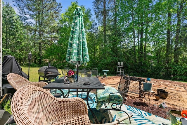view of patio / terrace with outdoor dining area