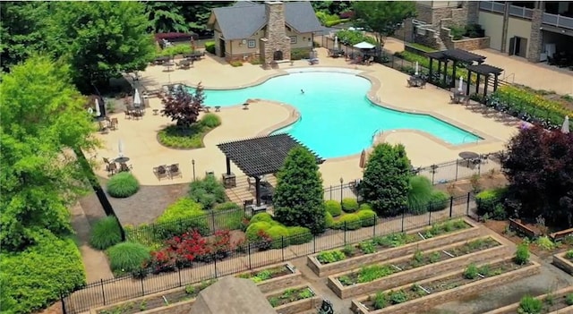 507 Bonneset Ct, Canton, GA 30114 - aerial view of a pool area