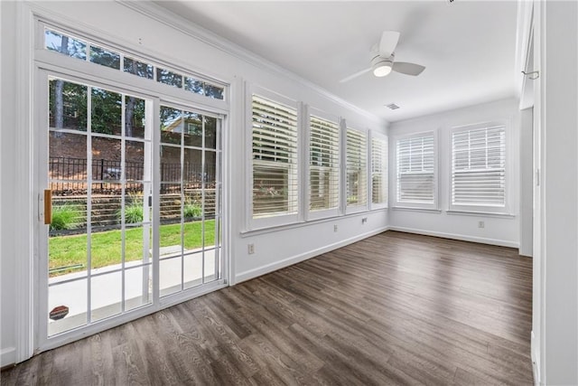 507 Bonneset Ct, Canton, GA 30114 - unfurnished sunroom with wood finished floors and ornamental molding