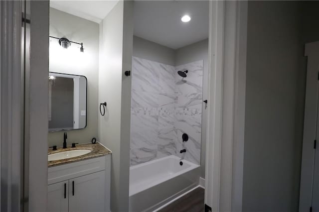 full bath featuring  shower combination and vanity