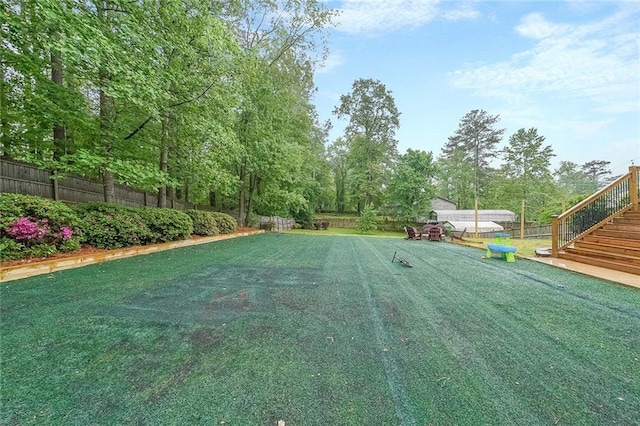 110 W Putnam Ferry Rd, Woodstock, GA 30189 - fenced backyard with stairs