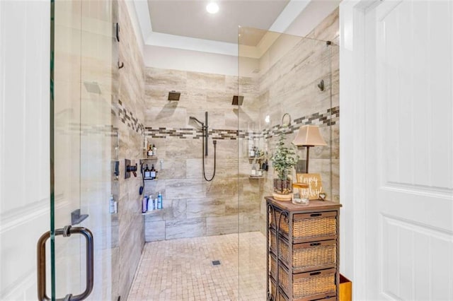 bathroom with walk in shower