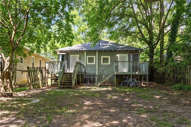 820 Elbert St SW, Atlanta, GA 30310 - back of house featuring stairs and a deck