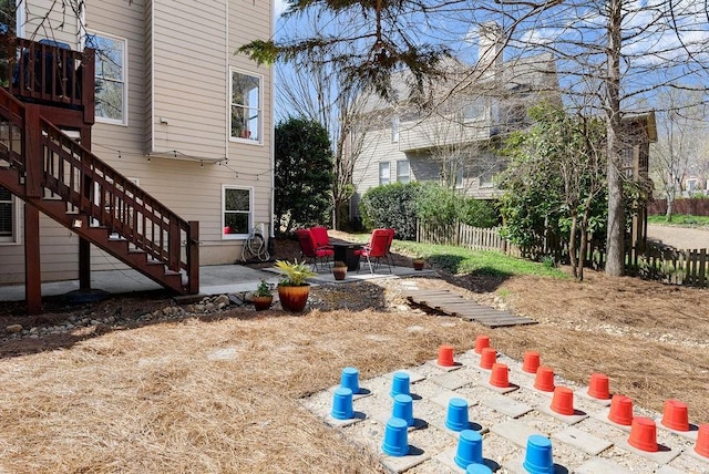 12350 Broadleaf Ln, Johns Creek, GA 30005 - view of yard with a patio area and stairs