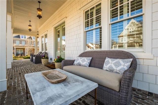 view of patio / terrace with a porch