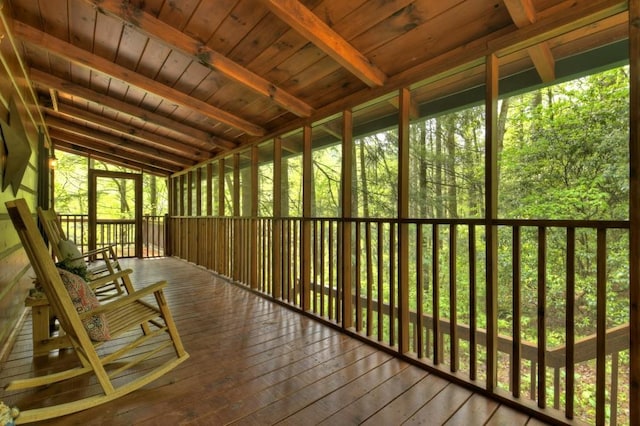 28452 Morganton Hwy, Suches, GA 30572 - view of unfurnished sunroom