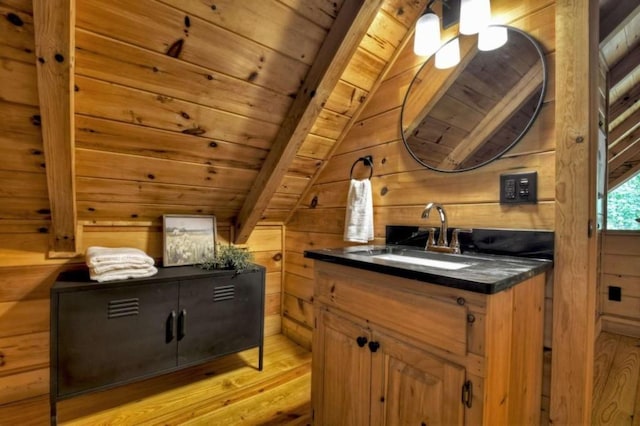 28452 Morganton Hwy, Suches, GA 30572 - bar area featuring a sink, wooden walls, wooden ceiling, and light wood finished floors