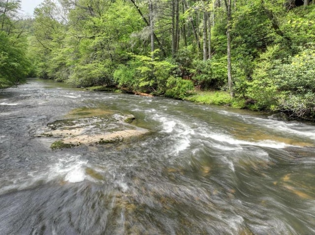 28452 Morganton Hwy, Suches, GA 30572 - water view with a heavily wooded area