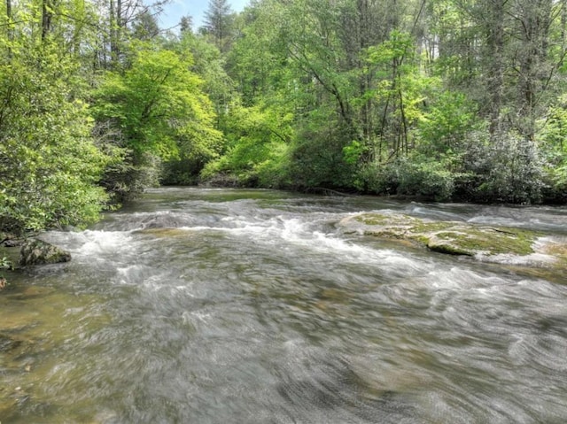 28452 Morganton Hwy, Suches, GA 30572 - water view with a heavily wooded area