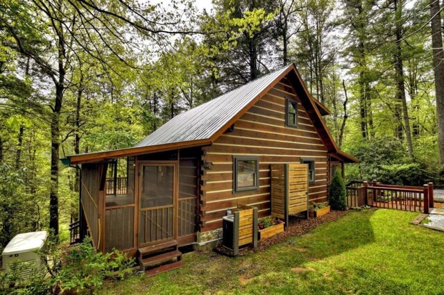 28452 Morganton Hwy, Suches, GA 30572 - view of outbuilding with a forest view
