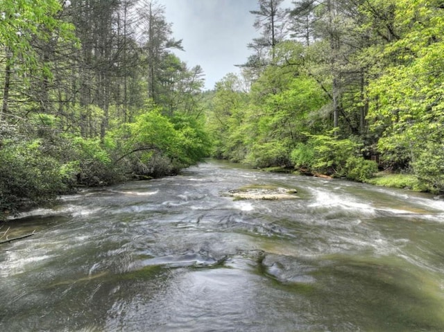 28452 Morganton Hwy, Suches, GA 30572 - water view featuring a heavily wooded area