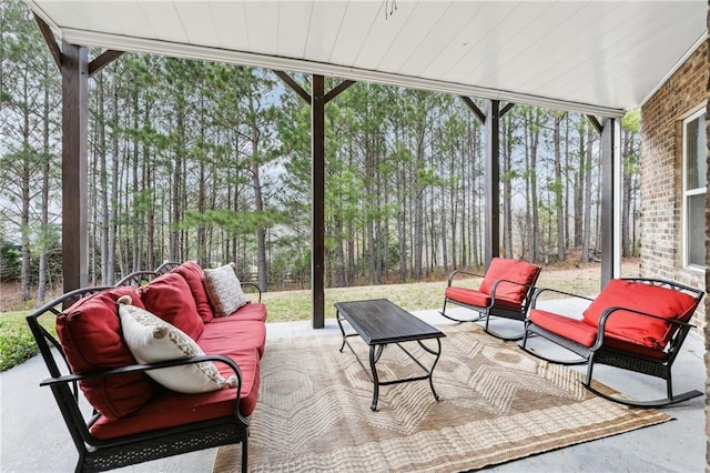 view of sunroom / solarium