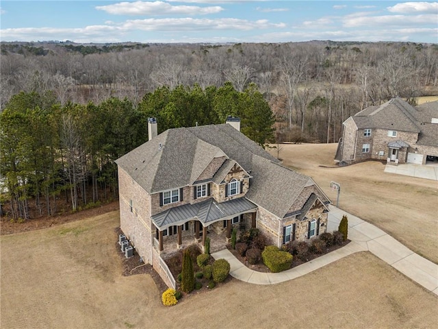 birds eye view of property