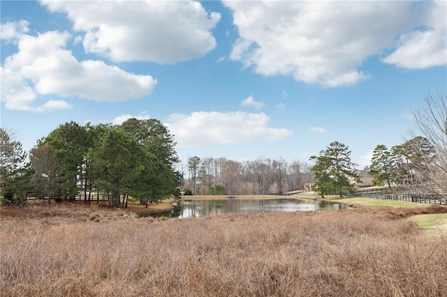 property view of water