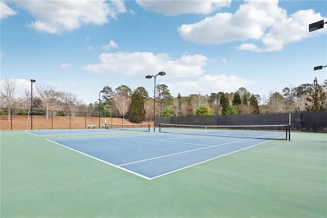 view of tennis court