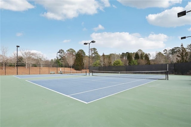 view of tennis court