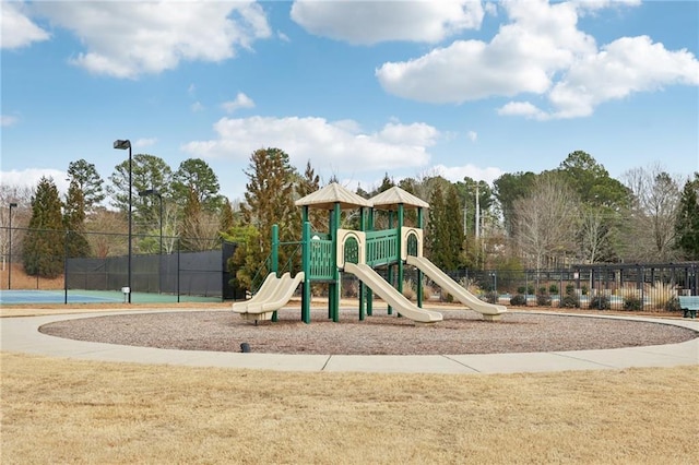 view of jungle gym