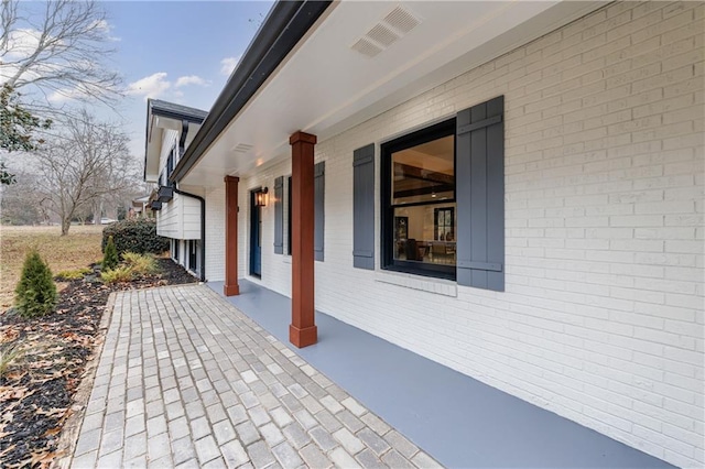 view of patio / terrace featuring covered porch