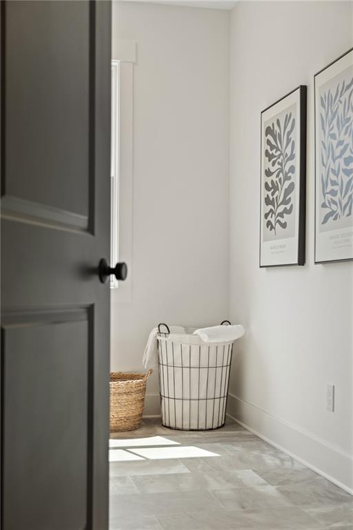 interior space with baseboards