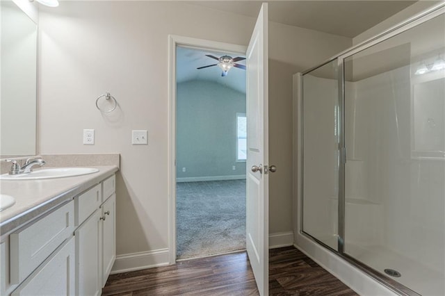 392 Dublin Way, Dallas, GA 30132 - full bath featuring baseboards, a stall shower, and a sink