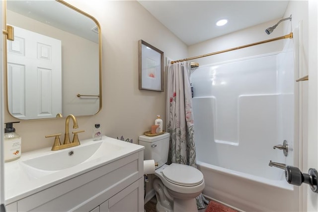 67 Gatewood Rd, Ellijay, GA 30540 - full bath featuring shower / bathtub combination with curtain, vanity, and toilet