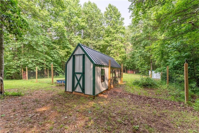 67 Gatewood Rd, Ellijay, GA 30540 - view of shed featuring a view of trees