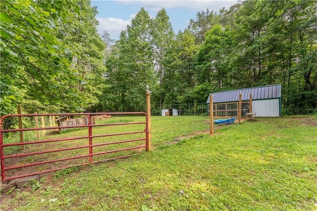 67 Gatewood Rd, Ellijay, GA 30540 - view of yard with an outbuilding