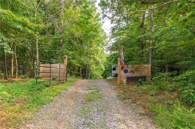 67 Gatewood Rd, Ellijay, GA 30540 - view of dirt / gravel road featuring a gate