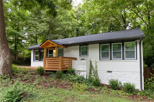 view of ranch-style house