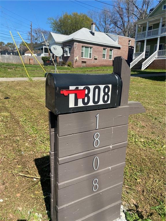 exterior details featuring mail boxes