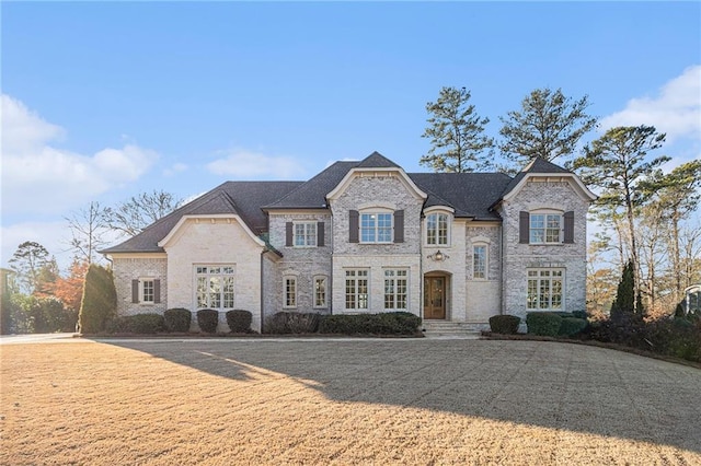 view of french country style house