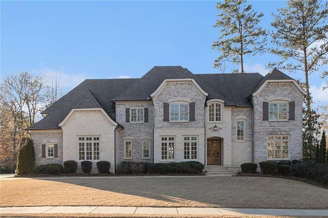 view of french country home