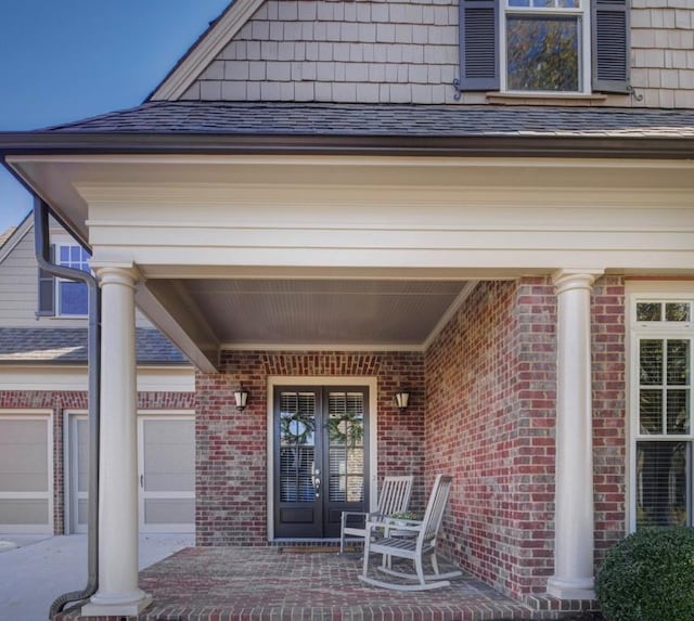 doorway to property with covered porch