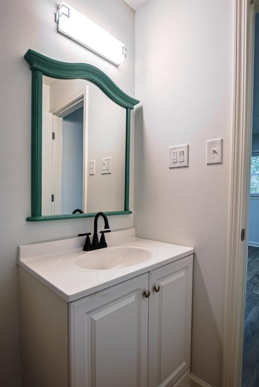 5640 Redan Cir, Stone Mountain, GA 30088 - bathroom featuring vanity and baseboards