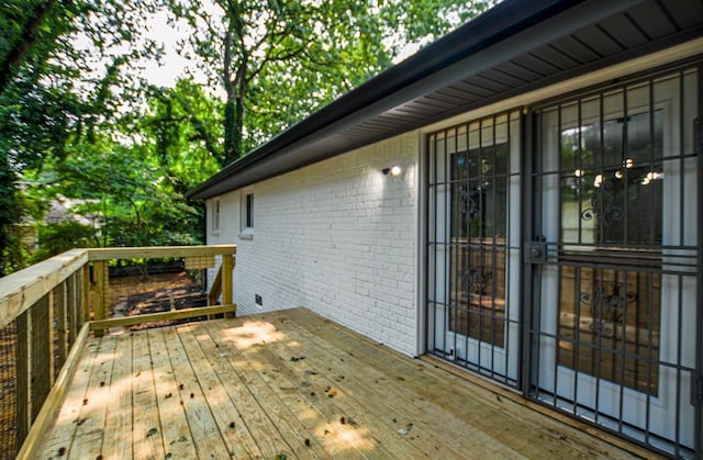 5640 Redan Cir, Stone Mountain, GA 30088 - view of wooden deck
