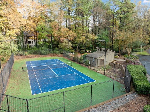 view of tennis court