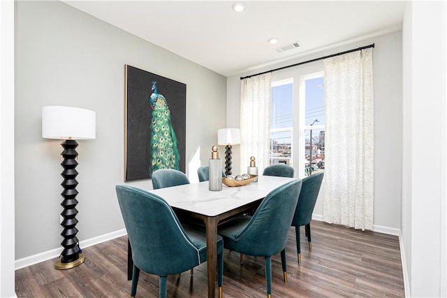 339 Skylar Way SE, Atlanta, GA 30315 - dining room with wood finished floors, baseboards, and recessed lighting