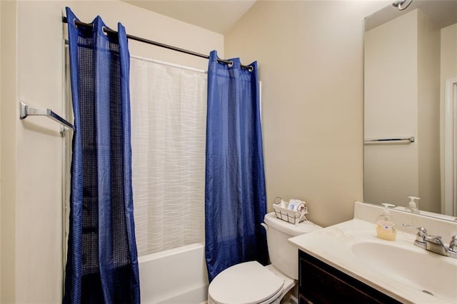 3746 Okefenokee Rdg, Loganville, GA 30052 - full bath with vanity, shower / bathtub combination with curtain, and toilet