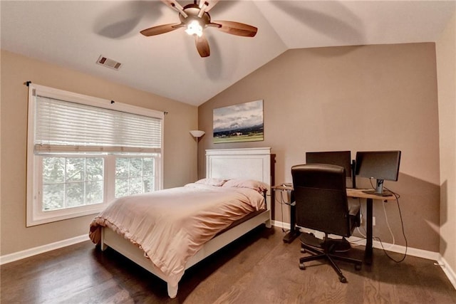2515 Gadsen Walk, Duluth, GA 30097 - bedroom featuring vaulted ceiling and a ceiling fan