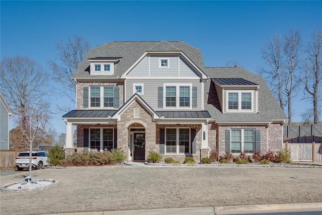 craftsman-style home featuring a porch